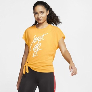 Top Nike Dri-FIT Maneca Scurta Training Dama Aurii Albi | HLED-62945